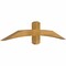 Ekena Millwork Bellingham Rough Sawn Timber Gable Bracket, Western Red Cedar, 60"W x 12"H x 4"D x 4"F, 5/12 Pitch GBW060X12X0404BEL00RWR - alternate 2